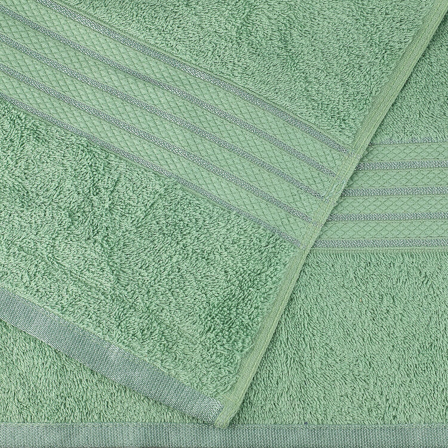 100%Egyptian Cotton Terry Towel Sheet (Size:165x90Cm) - Sage