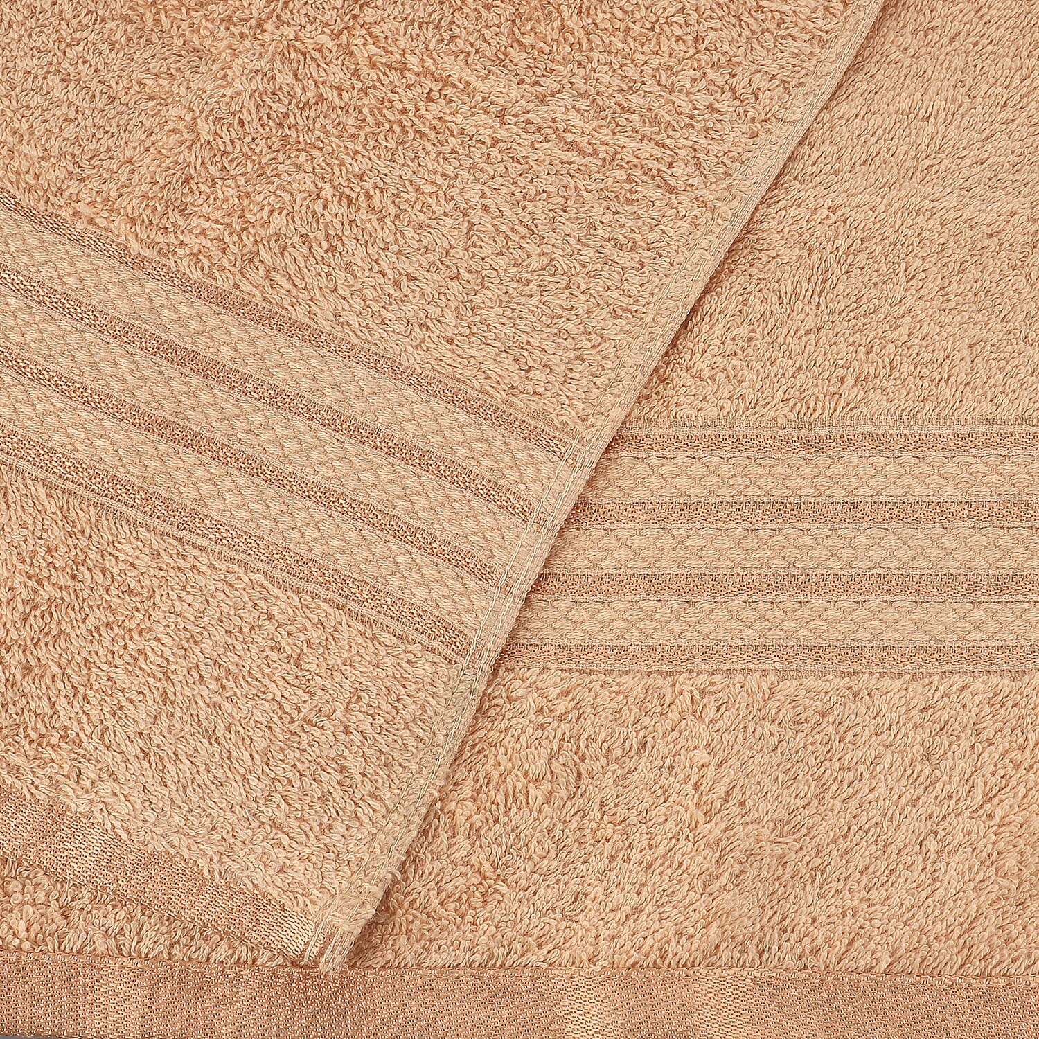 Set of 3 - 100%Egyptian Cotton Terry Hand Towel (Size:41x71Cm) - Beige