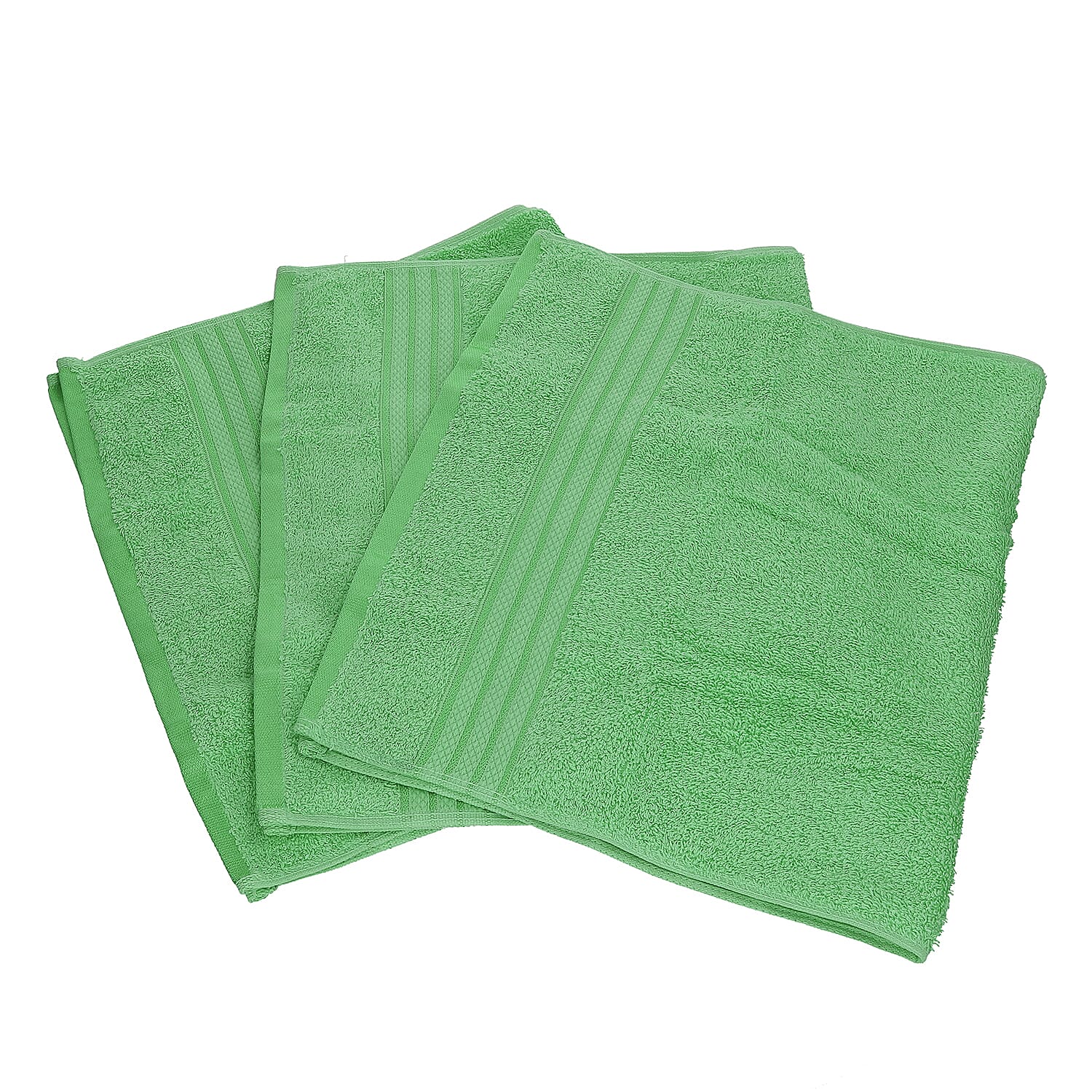 Set of 3 - 100% Egyptian Cotton Terry Hand Towel (Size 71x41Cm) - Sage