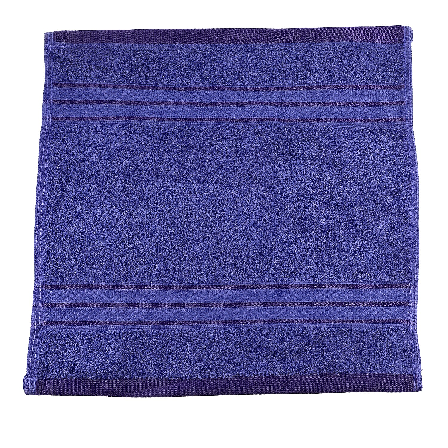 Set of 10 - 100% Egyptian Cotton Face Towel (Size 30 Cm) - Navy