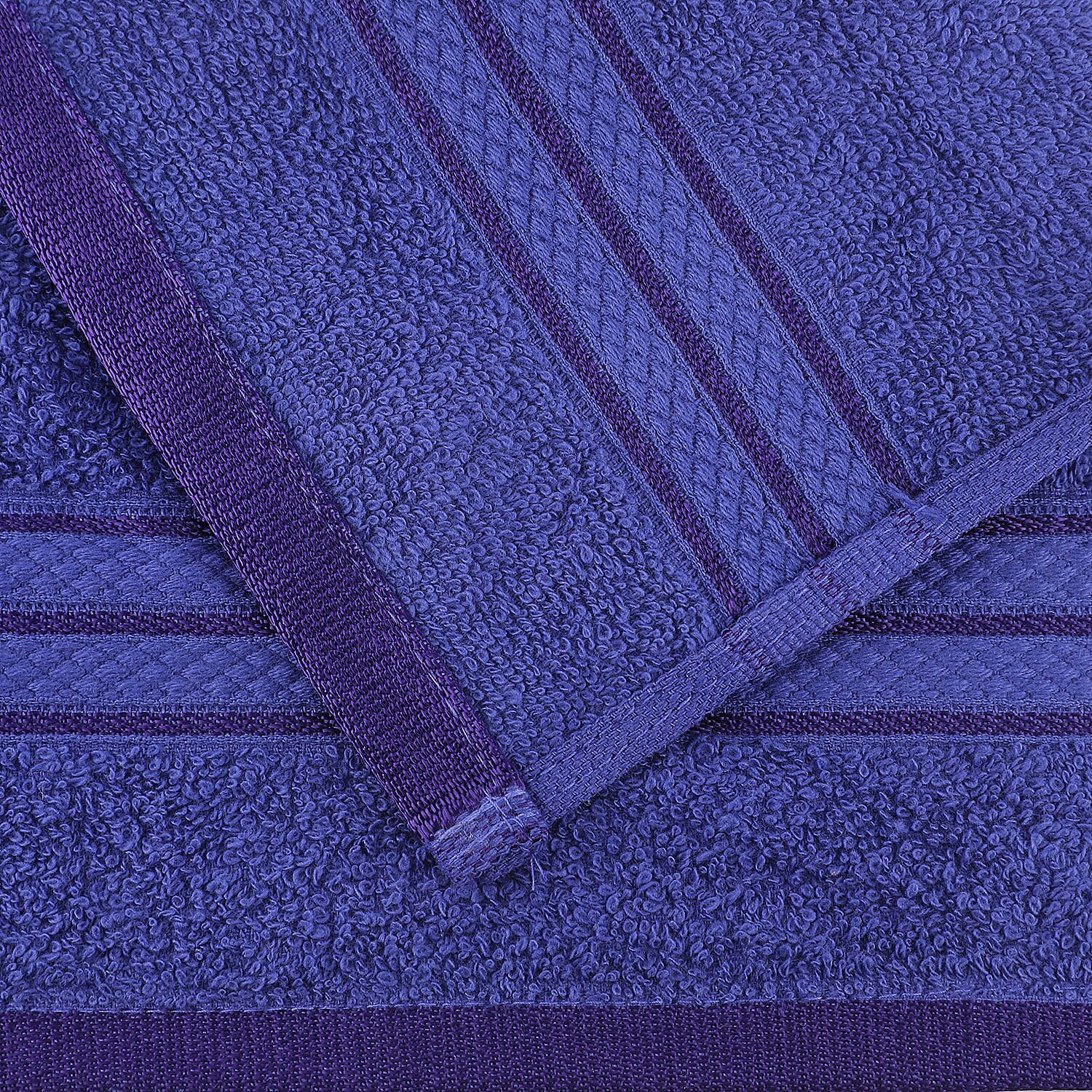 Set of 10 - 100% Egyptian Cotton Face Towel (Size 30 Cm) - Navy