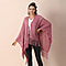 Knitted Kimono with Tassel Detailing Kimono - Pink