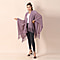 Knitted Kimono with Tassel Detailing Kimono - Purple