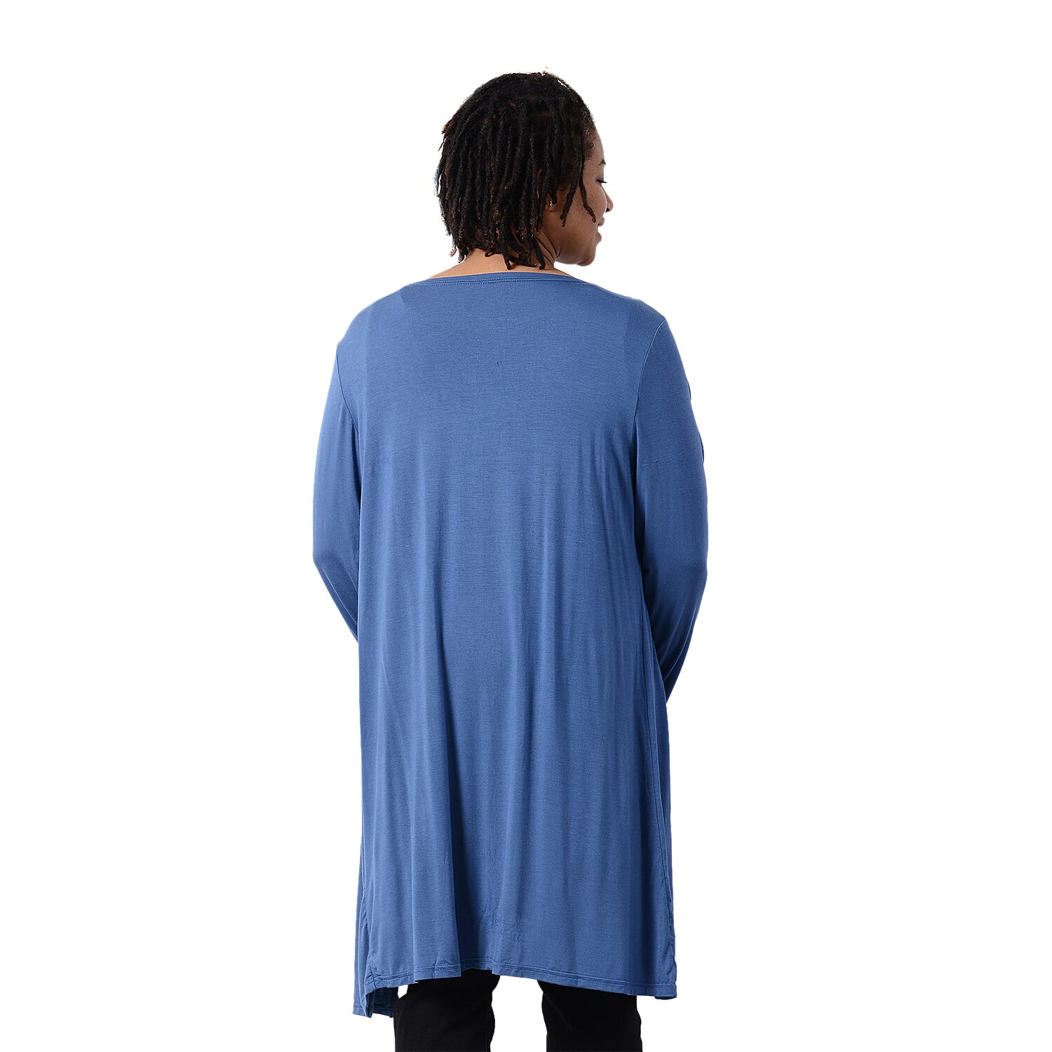 2 Piece Set - Matching Cardigan and Tank Top - Blue