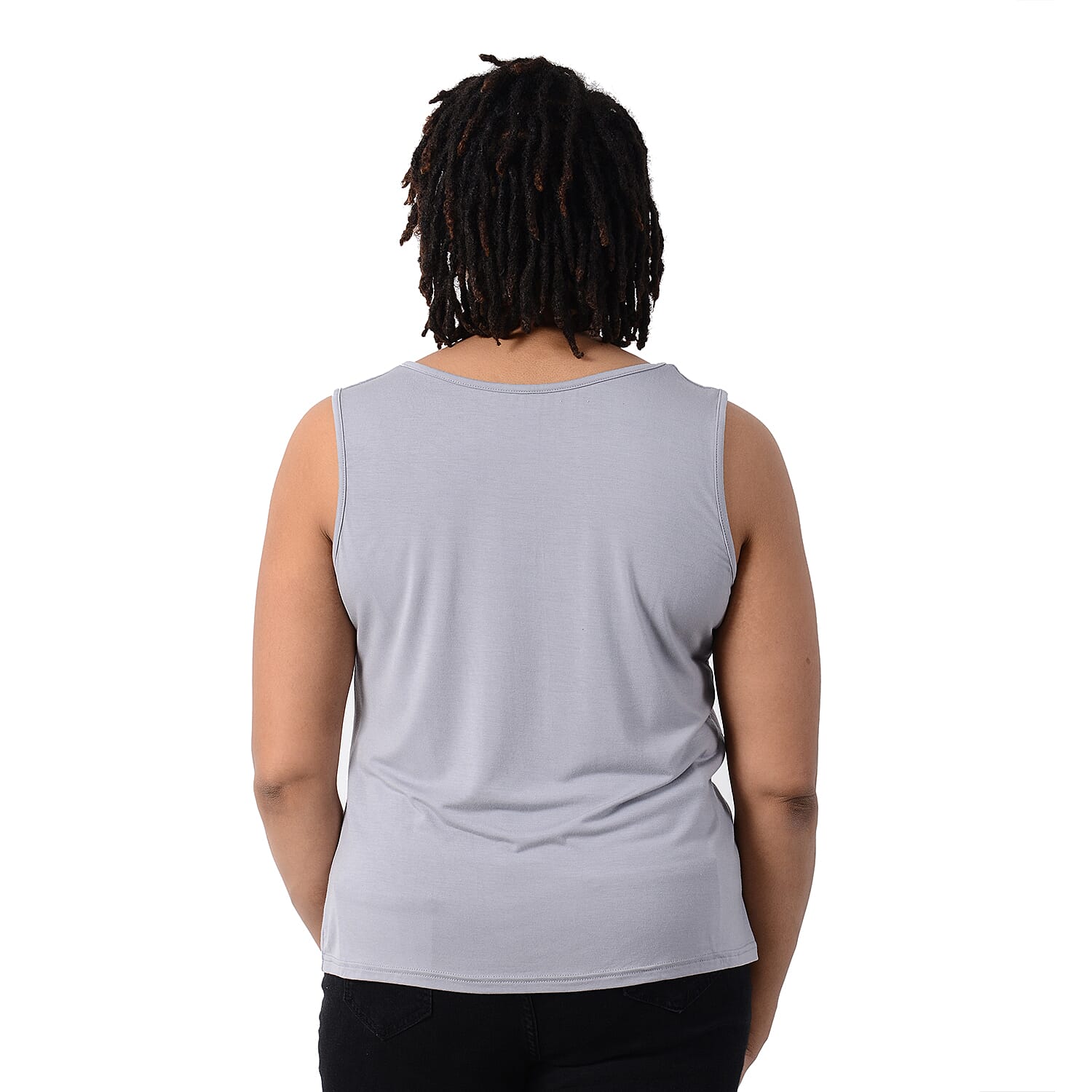 2 Piece Set - Matching Cardigan and Tank Top - Blue