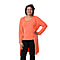 2 Piece Set - Matching Cardigan and Tank Top (Size L /Cardigan 92x51 Cm, Top 50x62 Cm)- Orange