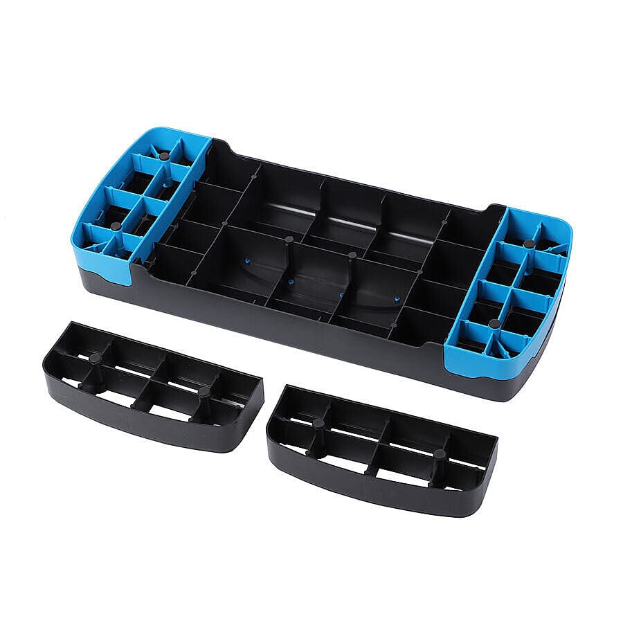 2 Level Aerobic Step (Size 68.5x28x10-15cm) - Black & Blue