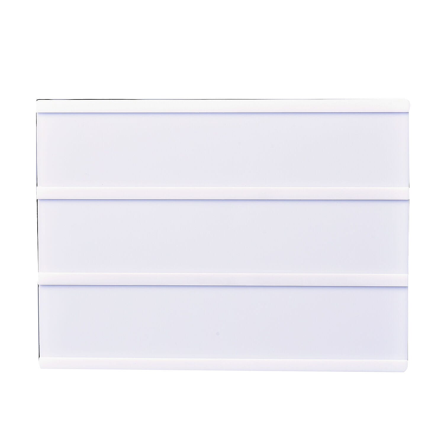 DIY  Cinematic LED Light Box (Size 30x22x4 Cm) - Black - White - (Requires 6AA Batteries - Not Incld)