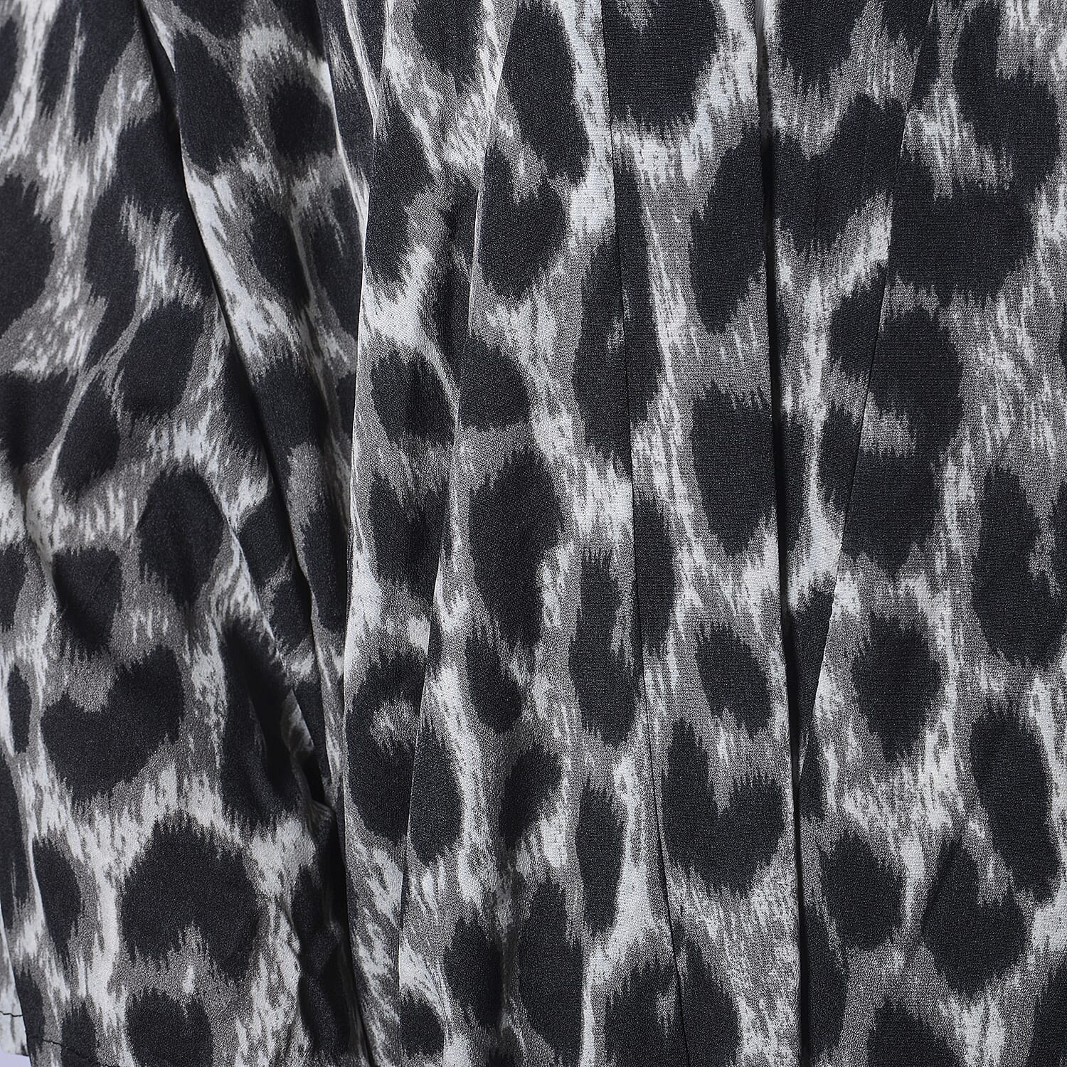 Beige Leopard Pattern Duster Long Kimono (Size upto 24)