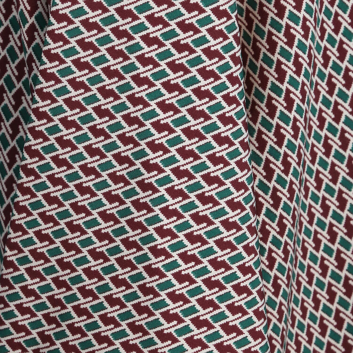 Brown and Green Pattern Duster Long Kimono (Size upto 24)