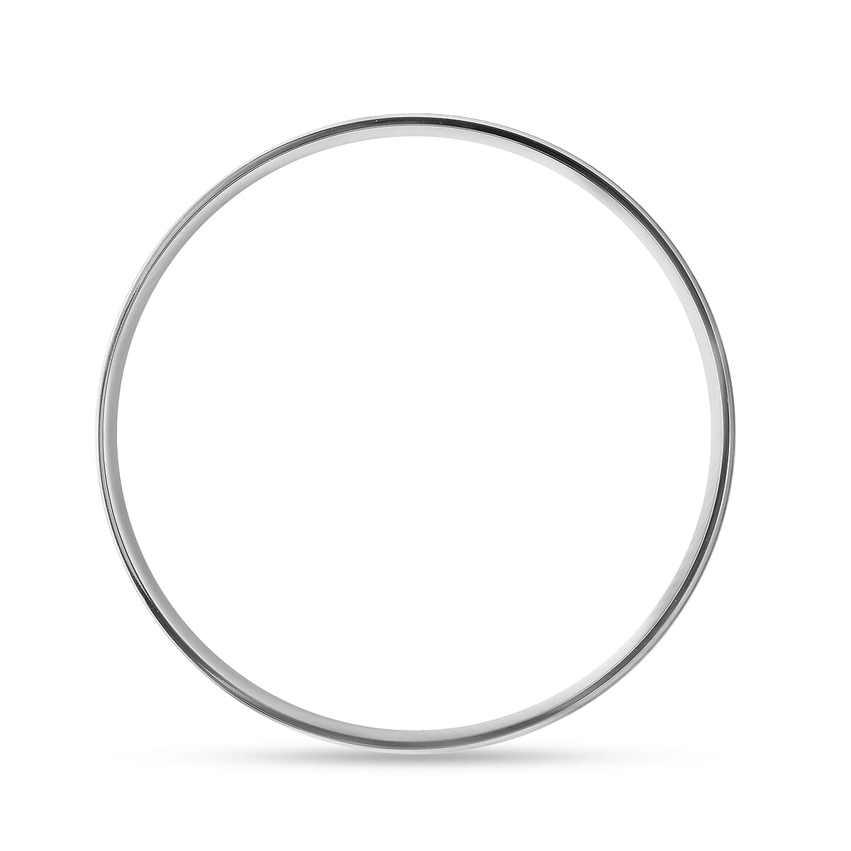 Abalone Shell Bangle (Size 7) in Stainless Steel