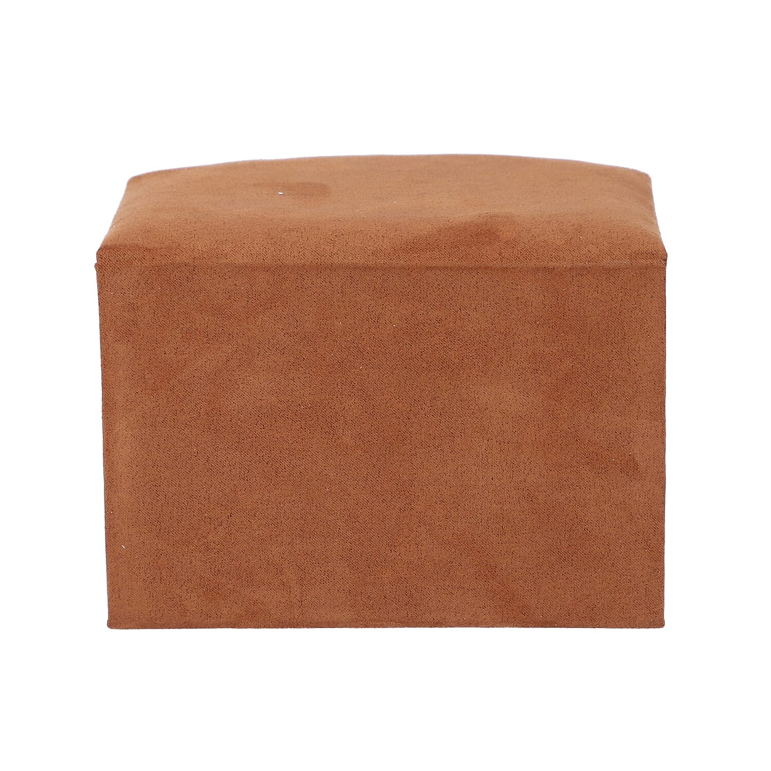 3 Layer Velvet Jewellery Box with Mirror and 2 Removable Drawer (Size 15x12x11Cm) - Brown