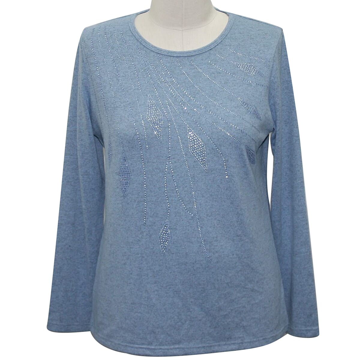 Auburn Supersoft Long Sleeve Top in Blue