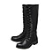 Lotus Tallulah Lace-Up Women's Knee-High Boots - Black