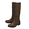 Lotus Tallulah Lace-Up Women's Knee-High Boots - Brown