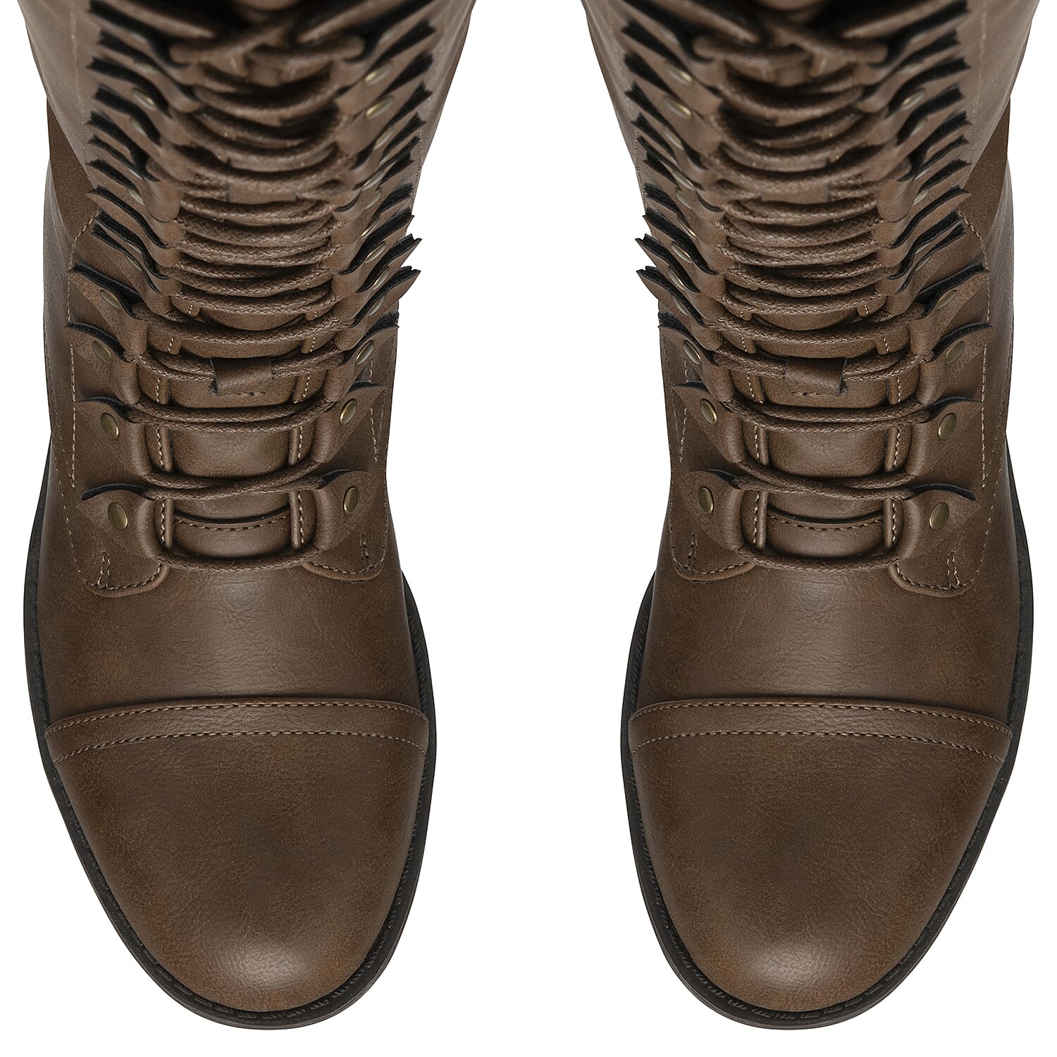 Lotus Tallulah Lace-Up Women's Knee-High Boots - Black