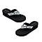 Thomas Calvi Wedge Heel Summer Sandals in Black Colour