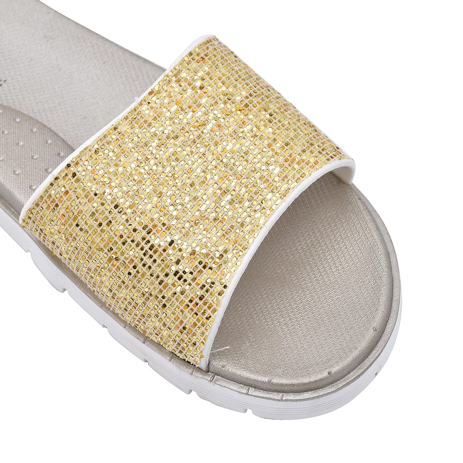 Thomas Calvi Slider Flip Flops in Golden Colour (Size 4)