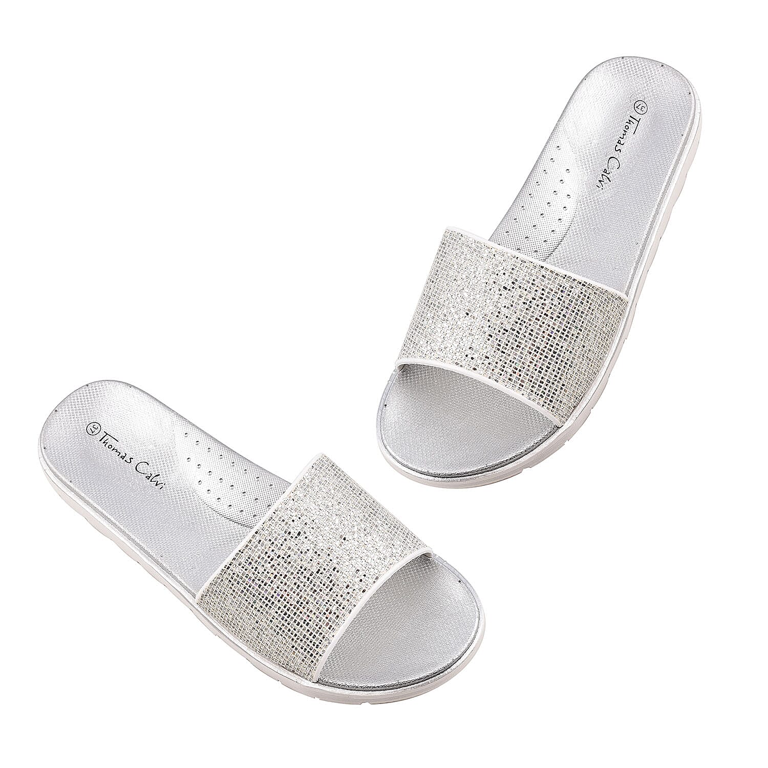 Thomas Calvi Slider Flip Flops in Golden Colour (Size 4)