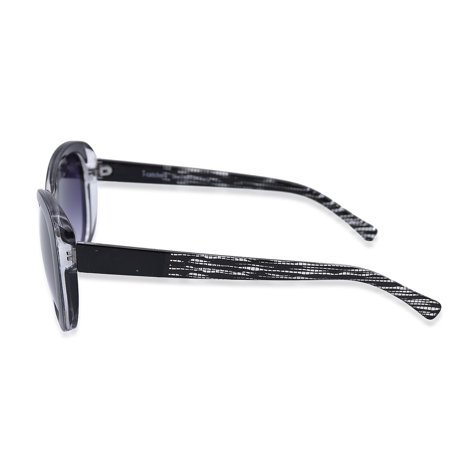 Eyecatcher Black Sunglasses with Graduated Black Tint Finish Lenses