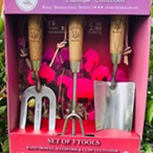 Jardin de France Set of Three Gardening Tools in Stainless Steel