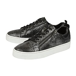 Lotus Stressless Snazzy Leather Shoes with Zip Details (Size 3) - Black