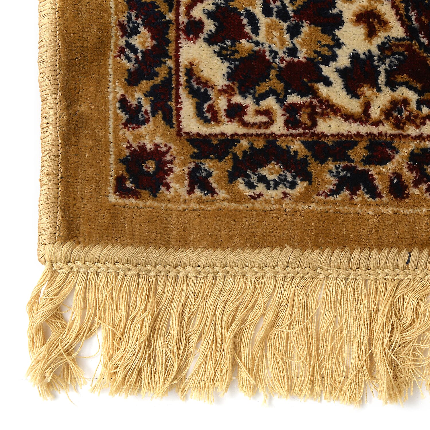 Traditional Floral Pattern Carpet (Size 120x180 Cm) - Gold