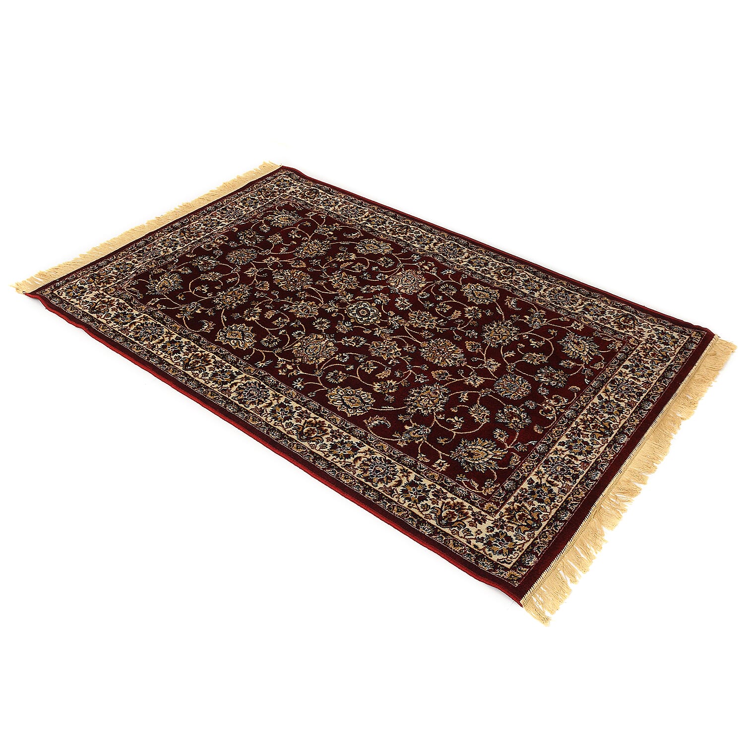 Traditional Persian Pattern Carpet (Size 120x180 Cm) - Gold & Navy