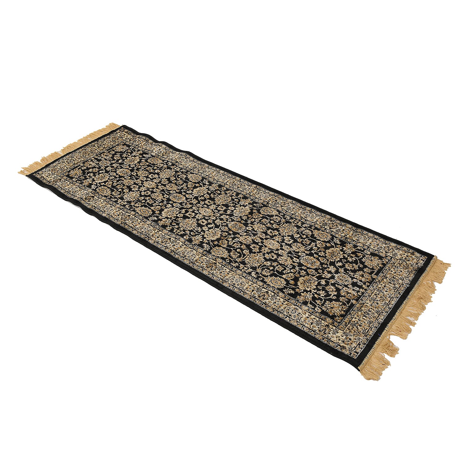 Traditional Persian Pattern Carpet - Black