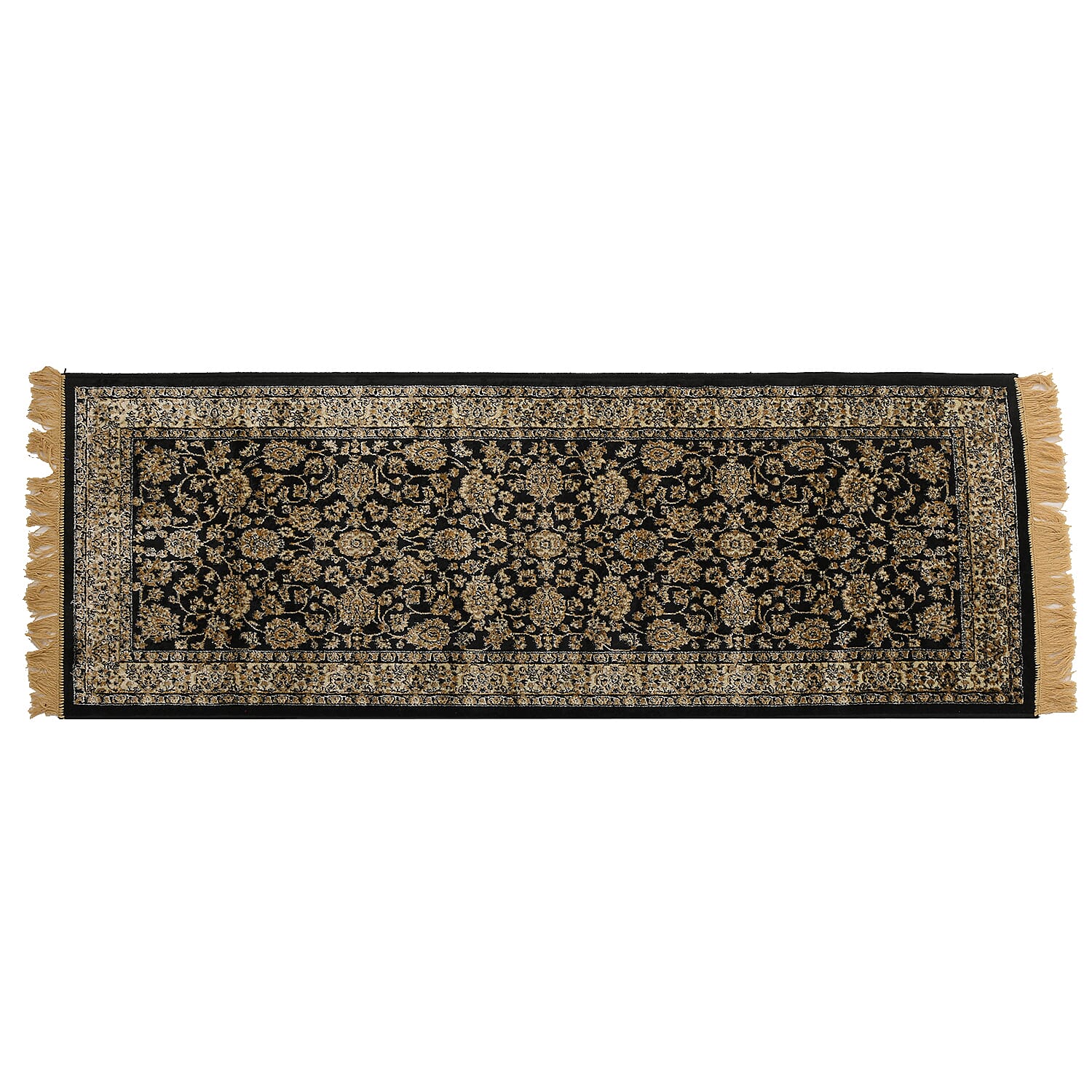 Traditional Persian Pattern Carpet - Black