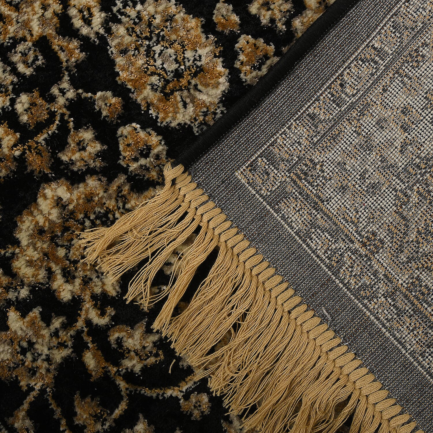 Traditional Persian Pattern Carpet - Black
