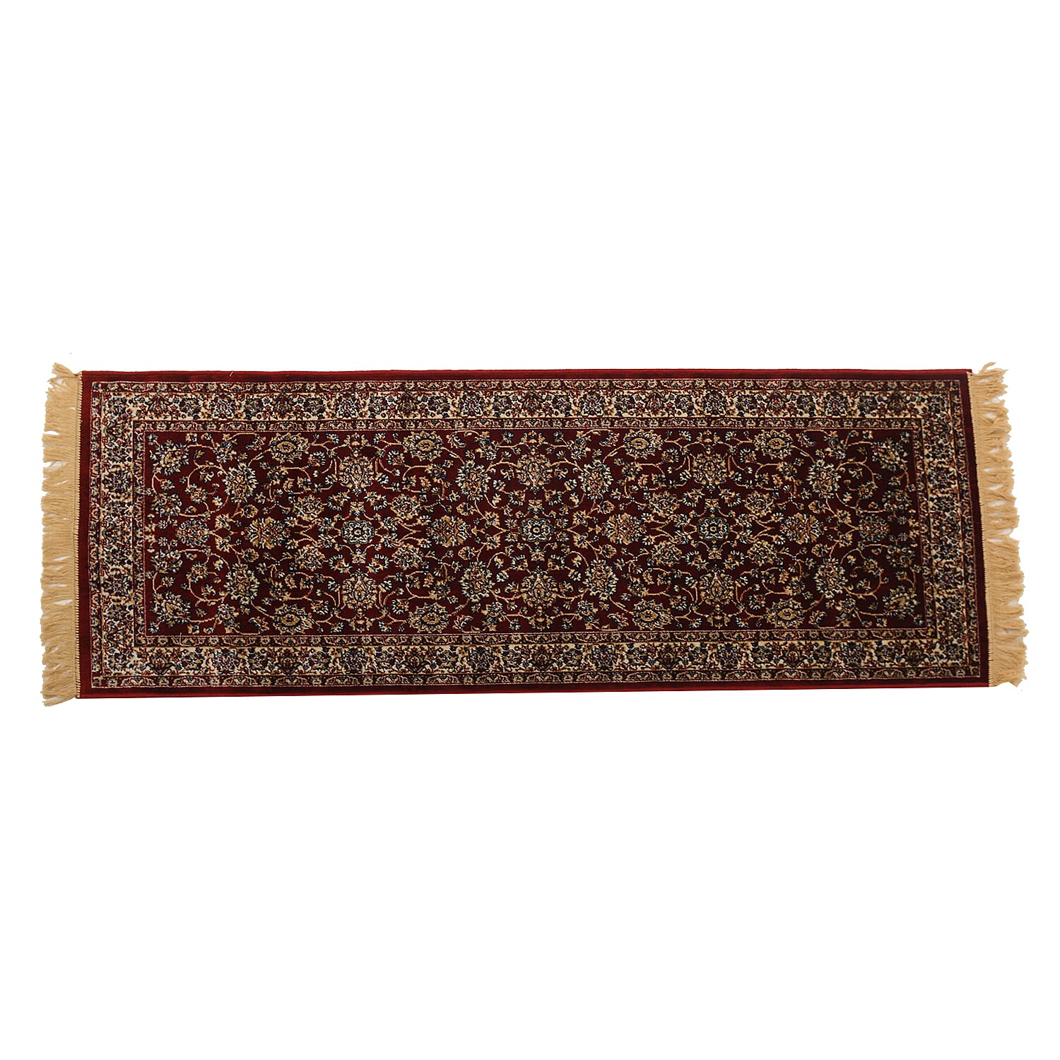 Traditional Persian Pattern Carpet (Size 66x180 Cm) - Red & Gold