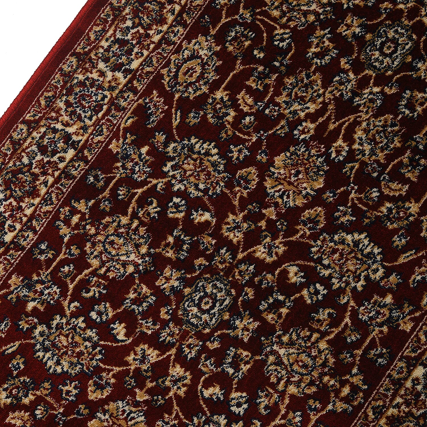 Traditional Persian Pattern Carpet (Size 66x180 Cm) - Red & Gold