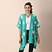 JOVIE Chiffon Embroidered Detailing Kimono - Green