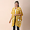 JOVIE Chiffon Embroidered Detailing Kimono -Yellow