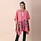 JOVIE Chiffon Embroidered Detailing Kimono - Pink