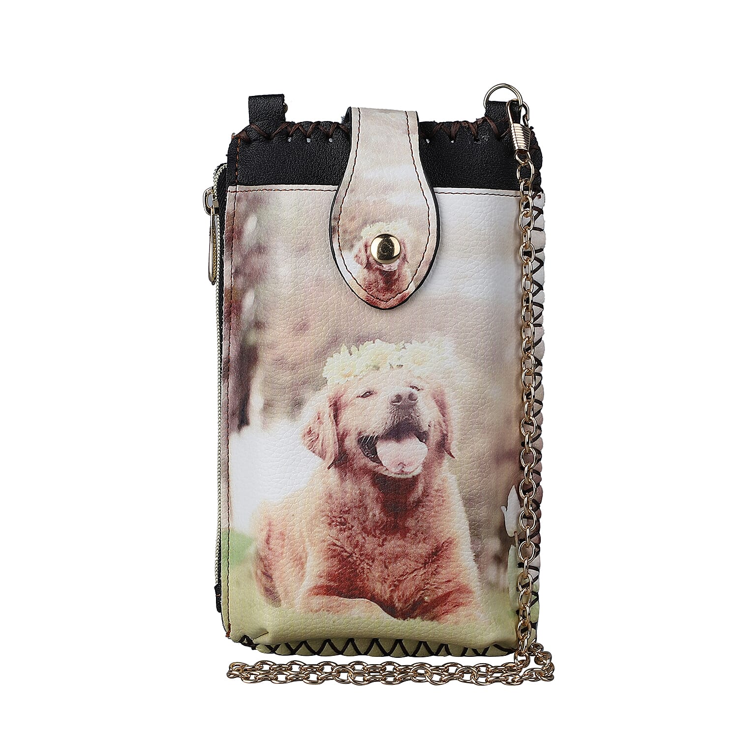 lifestyle Color Beige Dog pattern size/Profile cell phone bag wall (exterior) Semi-PU Lining (interior)
