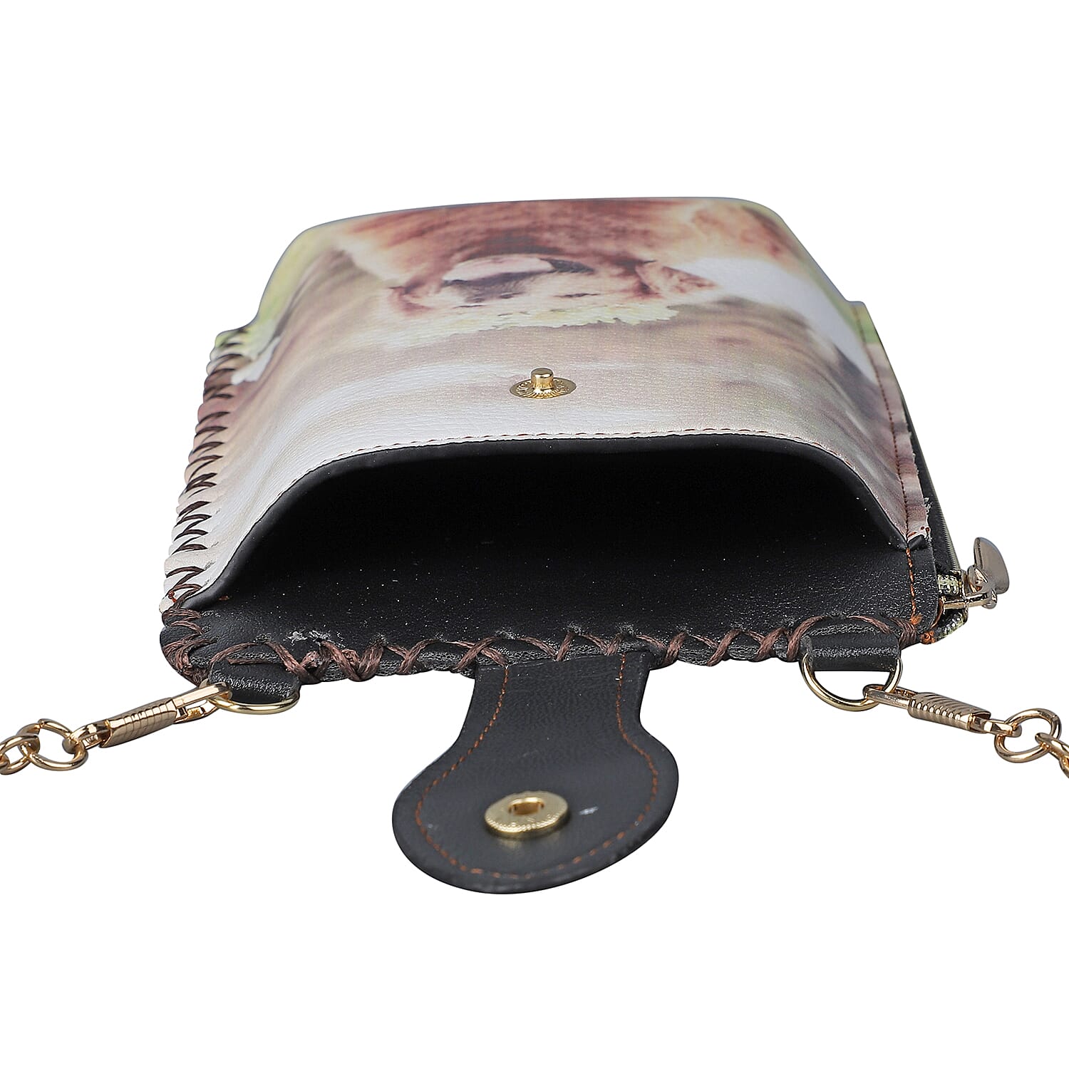 lifestyle Color Beige Dog pattern size/Profile cell phone bag wall (exterior) Semi-PU Lining (interior)