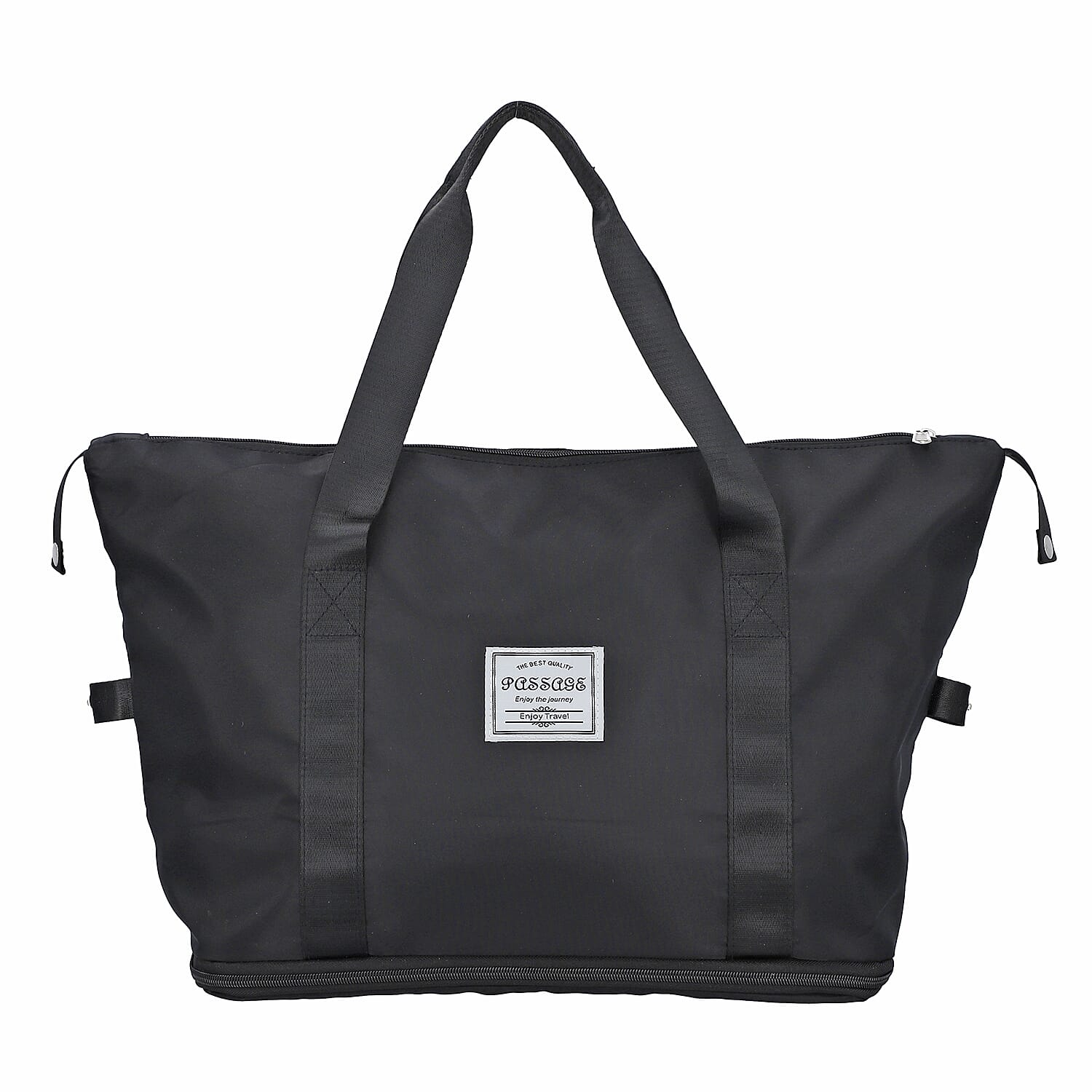 Black Nylon Travel Bag Wall Nylon Lining Polyester