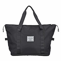 Black Nylon Travel Bag Wall Nylon Lining Polyester