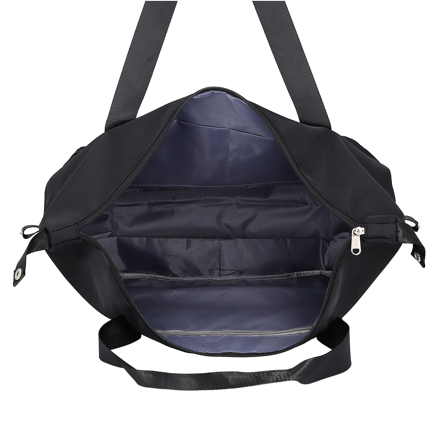 Black Nylon Travel Bag Wall Nylon Lining Polyester