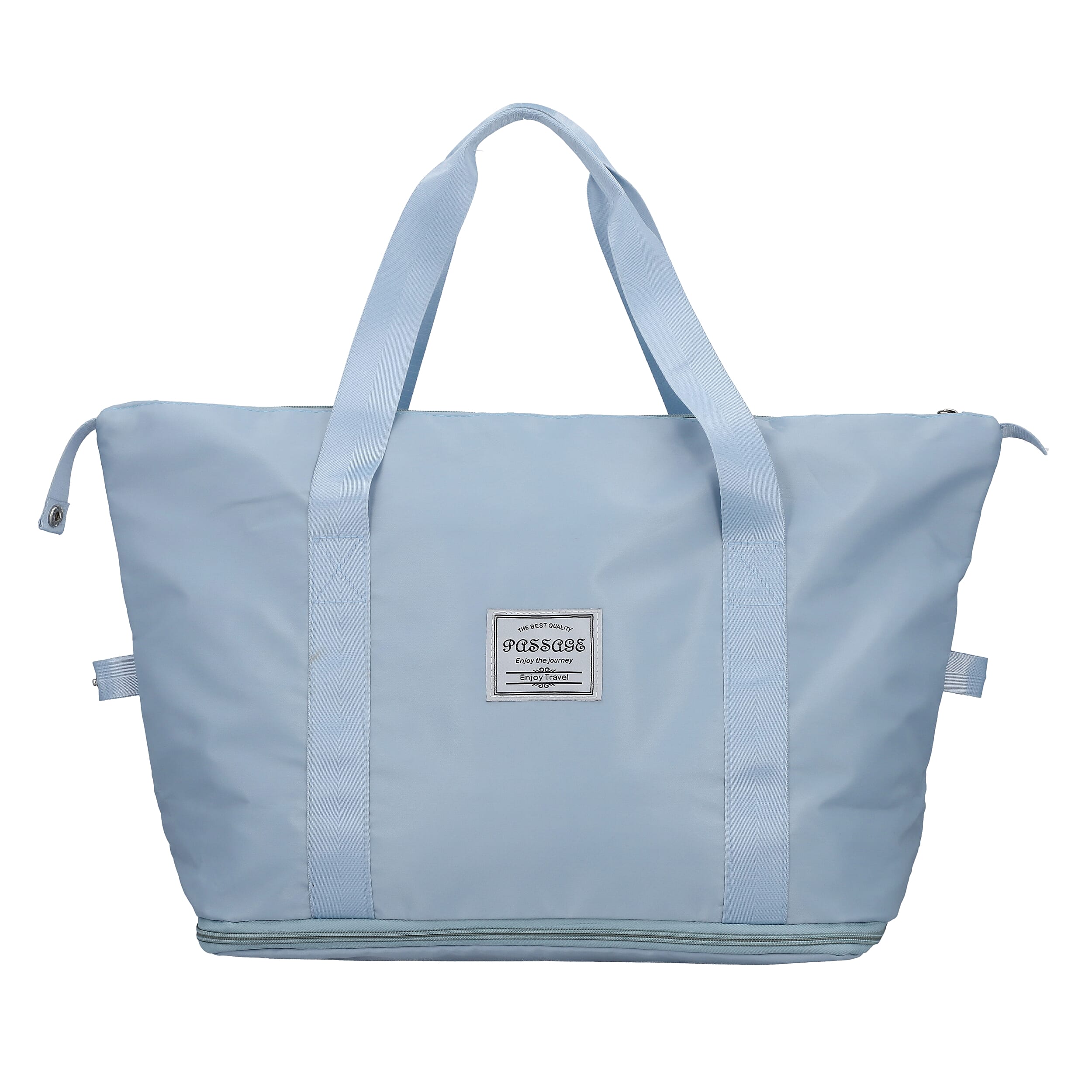 Passage Travel Bag with Zipper Closure and Handle Drop (Size 56x40x20x35 Cm) - Light Blue