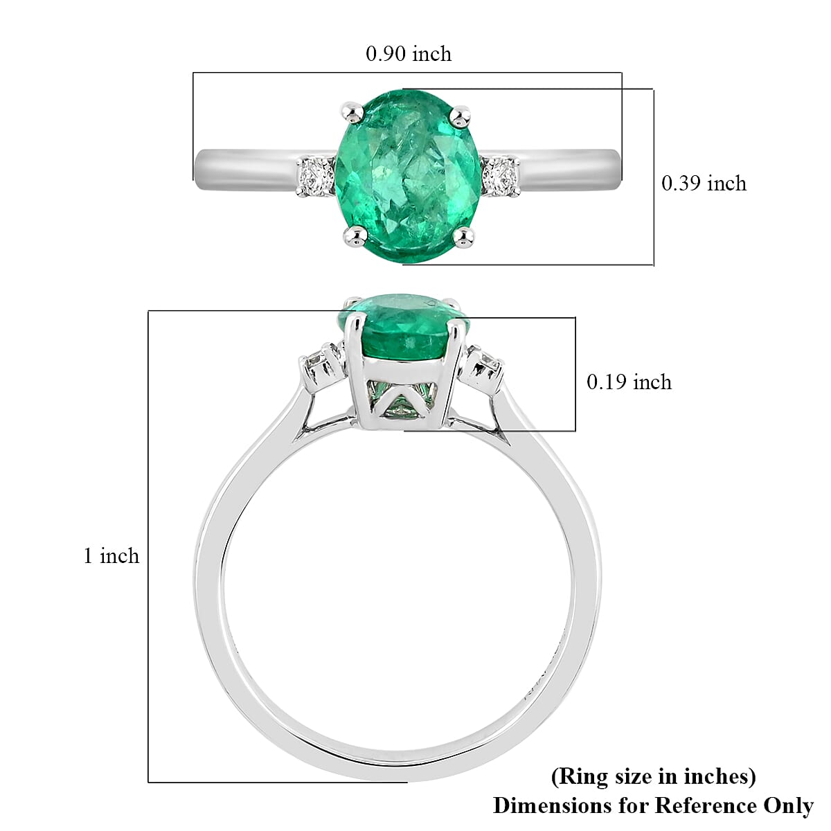 Certified and Appraised RHAPSODY 950 Platinum AAAA Colombian Emerald and Diamond VS EF Solitaire Ring Platinum 4.39 grams, 1.40 Ct