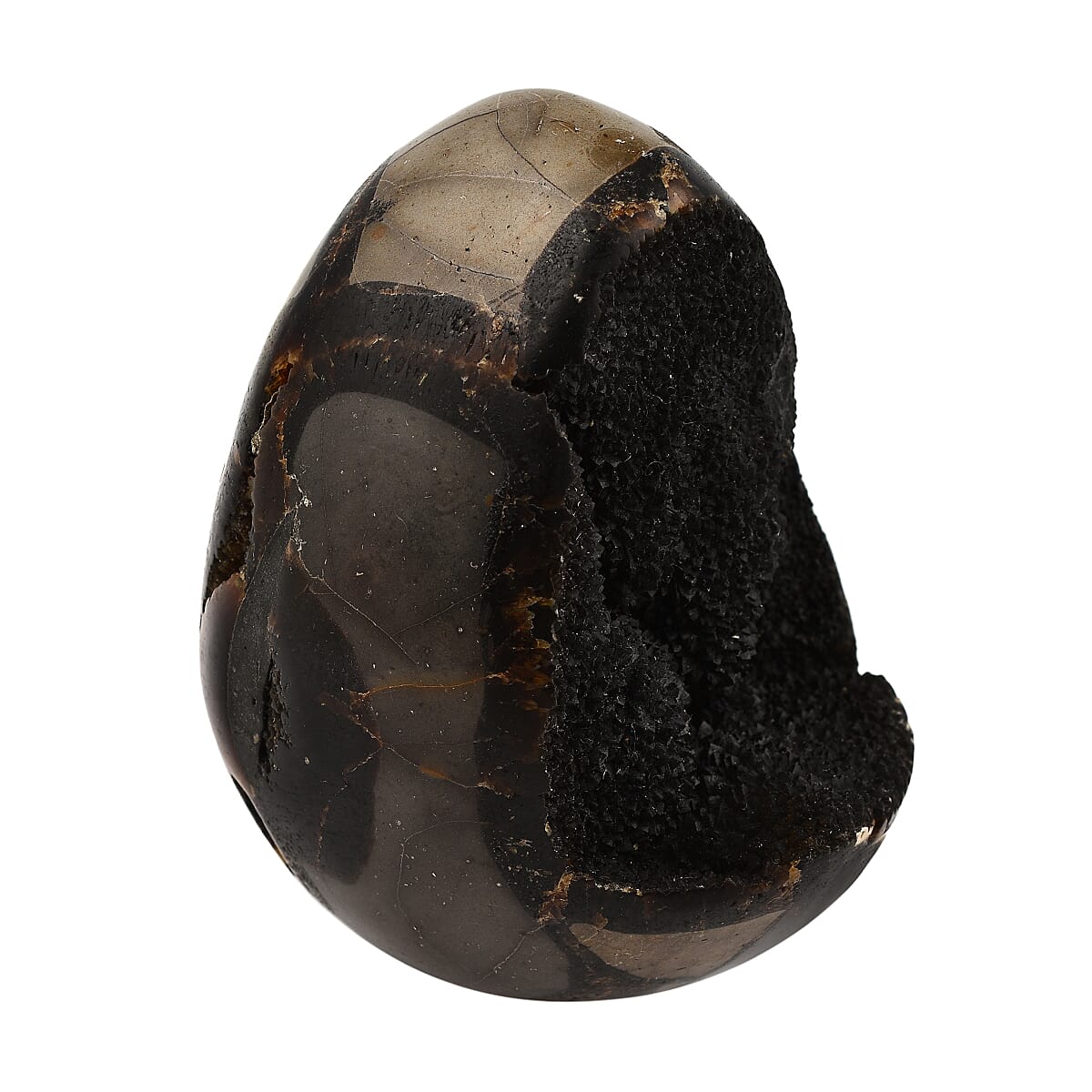 Gem Treasures - Septarian Dragon Egg (3-4 inches)- Approx. 1800 Ct