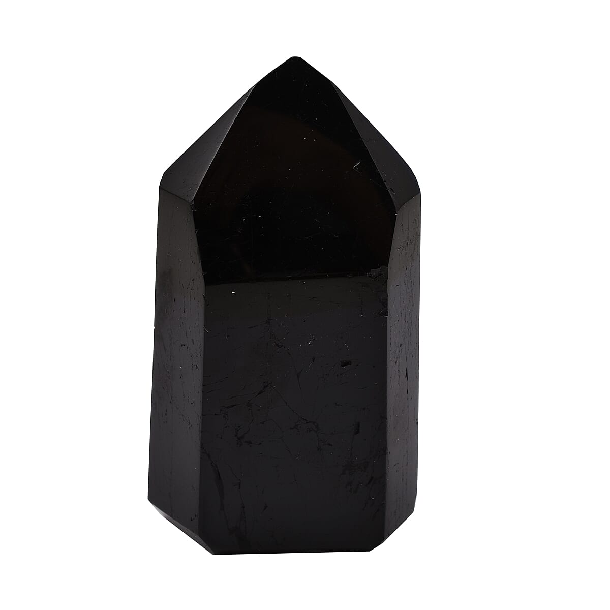Gem Treasure - Black Tourmaline Tower Point - 2500 Ct.