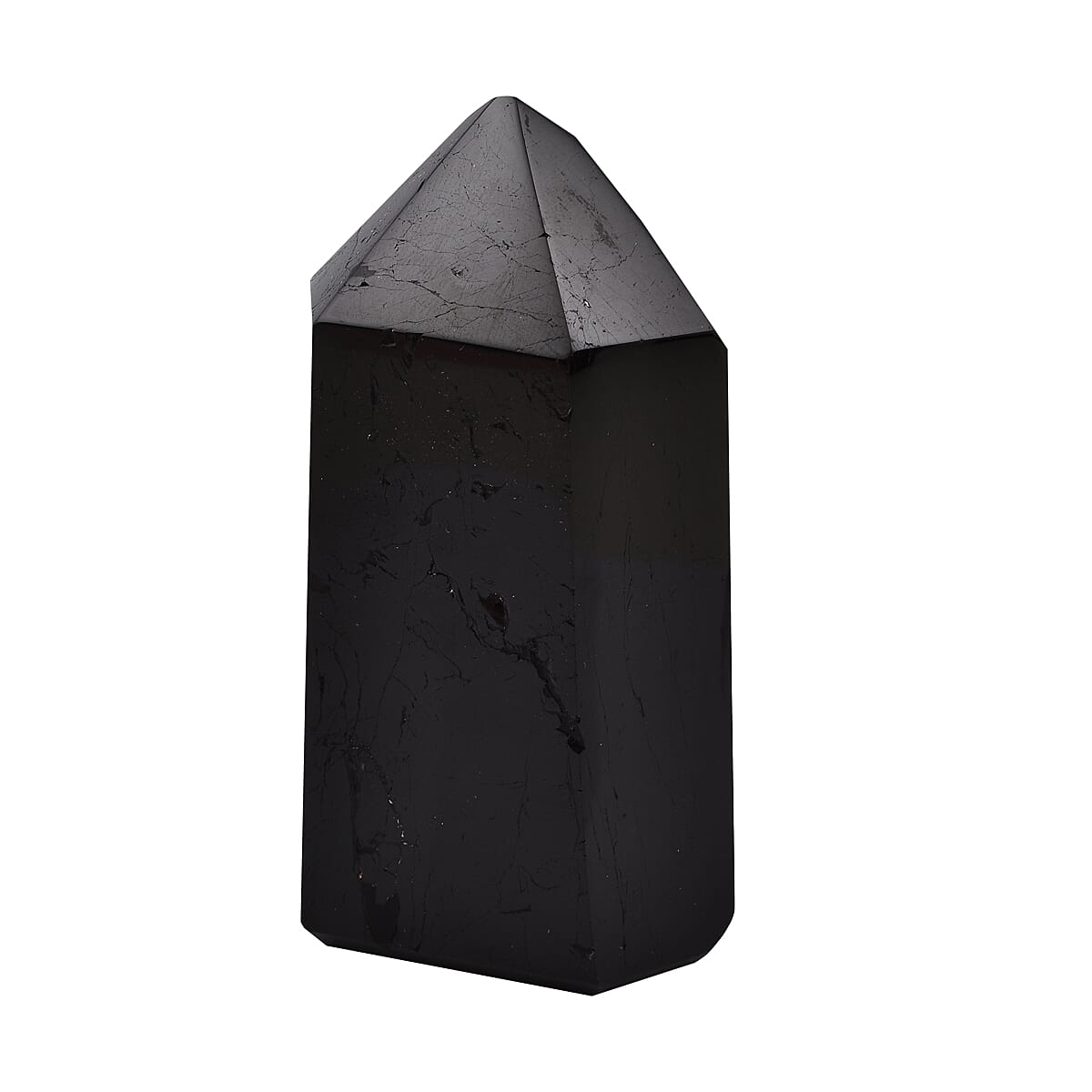Gem Treasure - Black Tourmaline Tower Point - 2500 Ct.