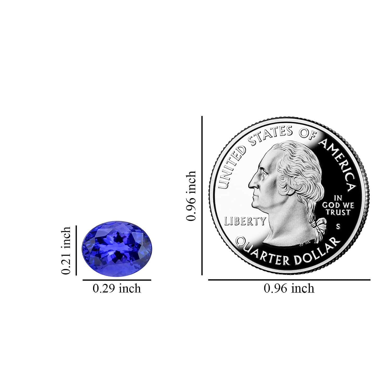 Tanzanite Oval 7.5x5.5 mm