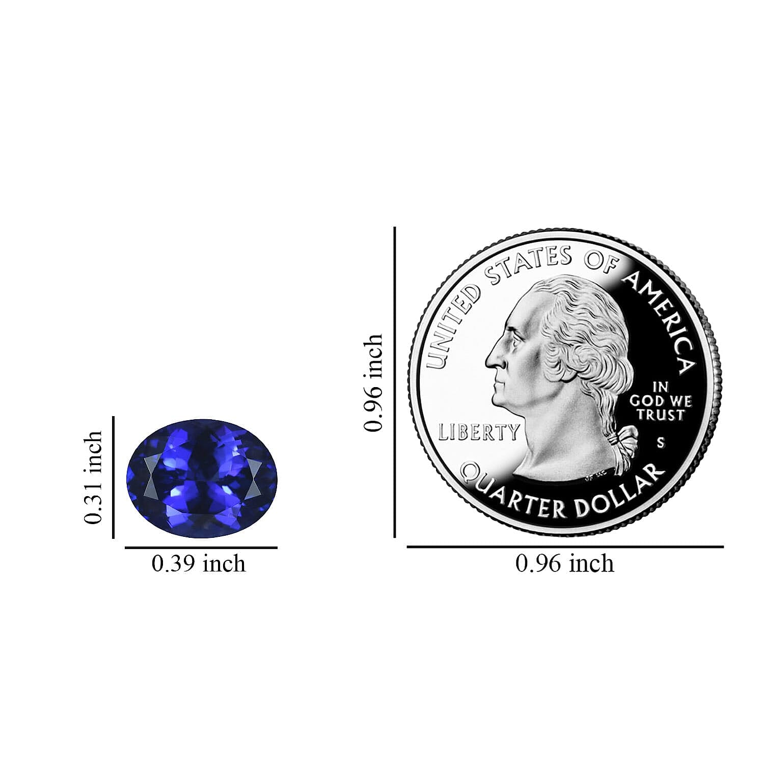 Tanzanite Oval 10x8 mm