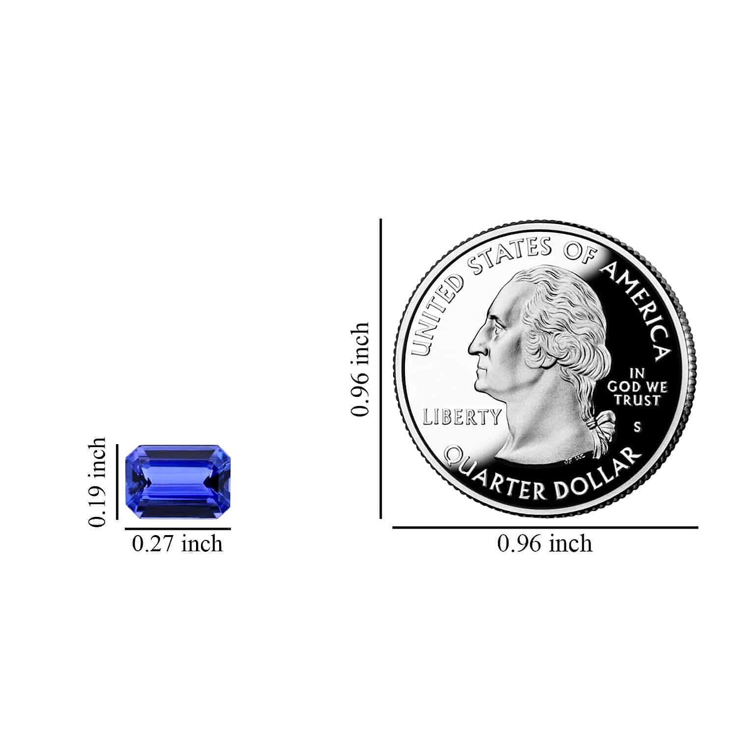 Tanzanite Octagon 7x5 mm