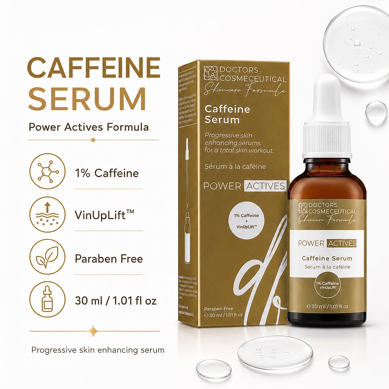 Doctors Formula- Power Active Caffeine Serum - 30ml